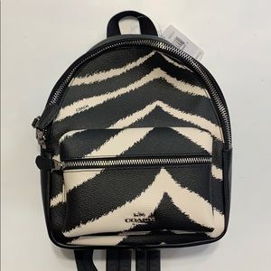 COPY - Coach Mini Charlie Bacpack with Zebra Print